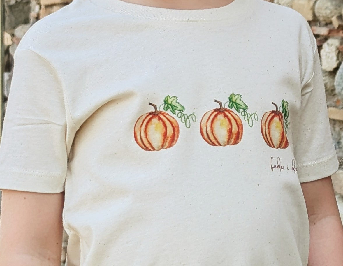 Hand-drawn short sleeve t-shirt Pumpkin - Repeat Pattern