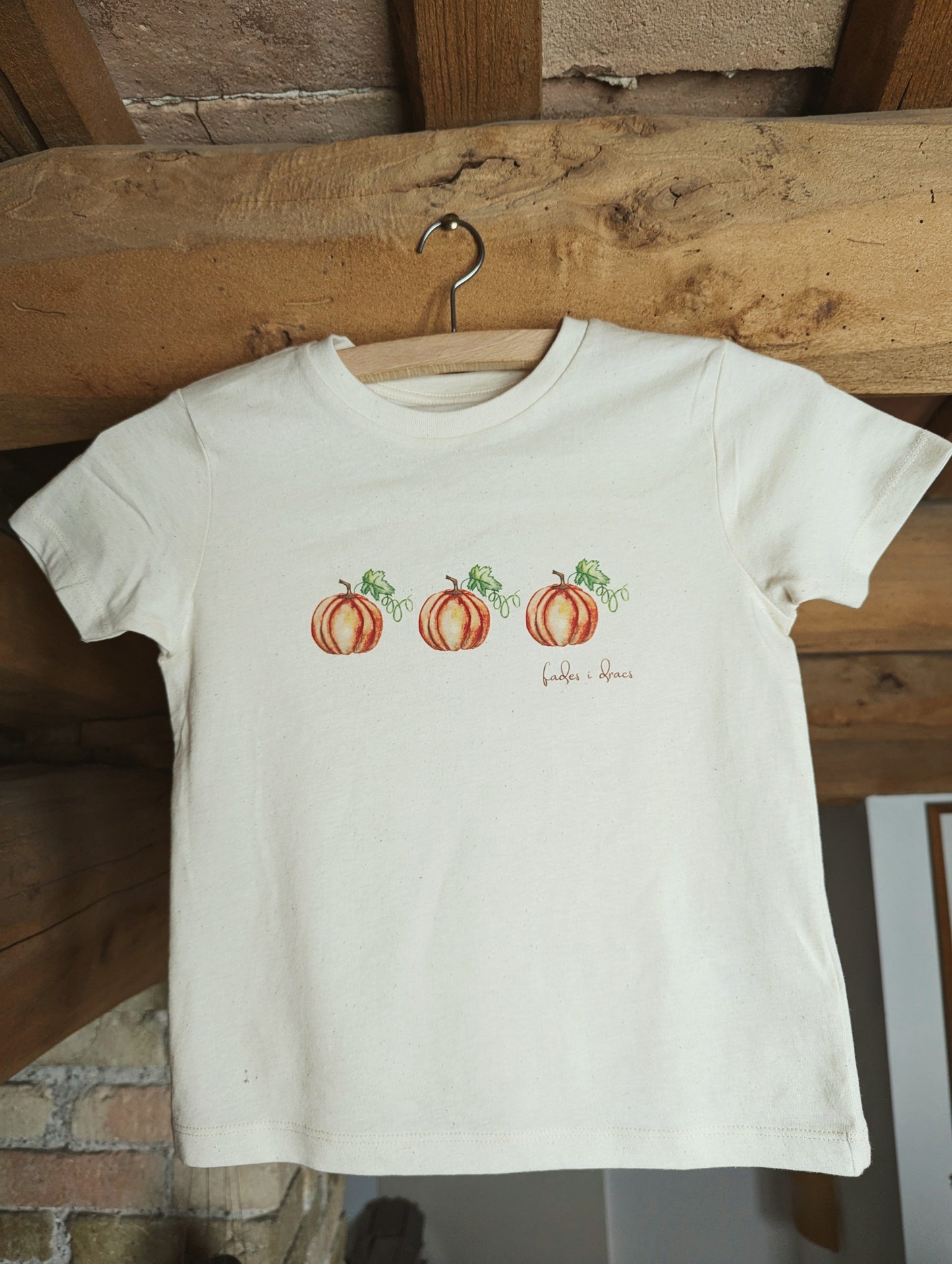 Hand-drawn short sleeve t-shirt Pumpkin - Repeat Pattern